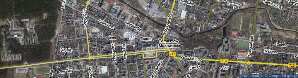 Zdjęcie satelitarne Tkacka ul.